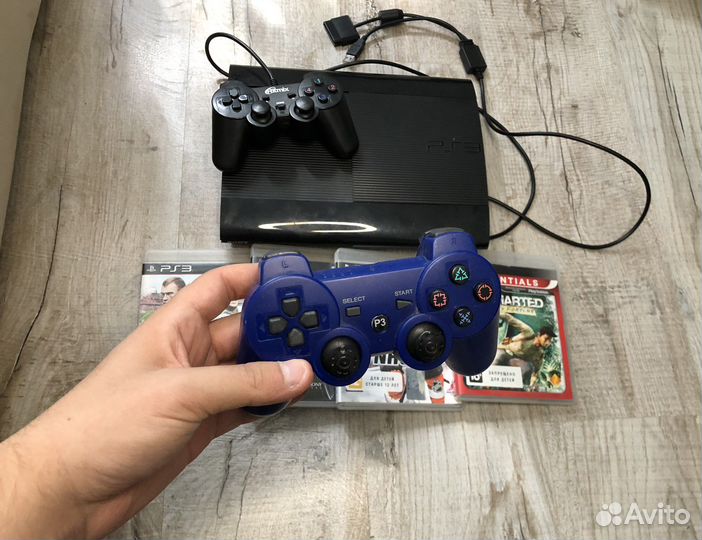 Sony PS3 super slim прошита с дисками