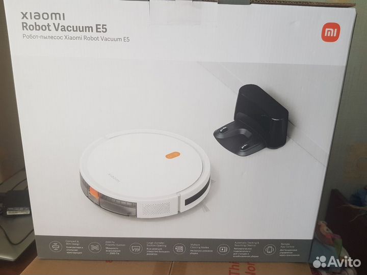 Робот пылесос xiaomi robot vacuum e5 новый