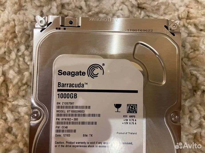 Жесткий диск Seagate 3.5 1000gb, 500gb,1TB