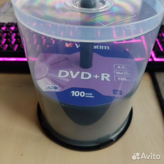 Диски (Болванки) Verbatim DvD+R 4.7 Gb