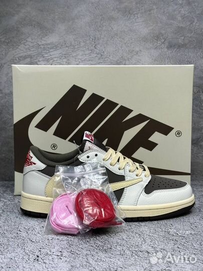 Кроссовки Nike Air Jordan 1 Low Travis Scott Mocha