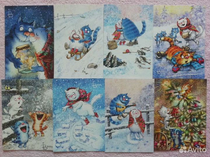 Открытки. Коты