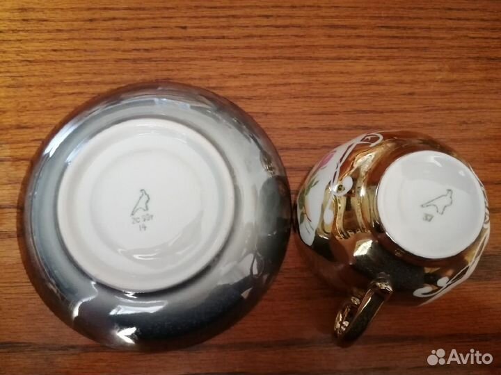 Комплект Фарфоровый, сахарница, чайные пары