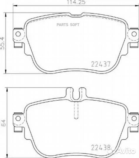 Brembo P50136 Колодки тормозные дисковые задн. mer