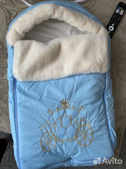 Зимний конверт на выписку