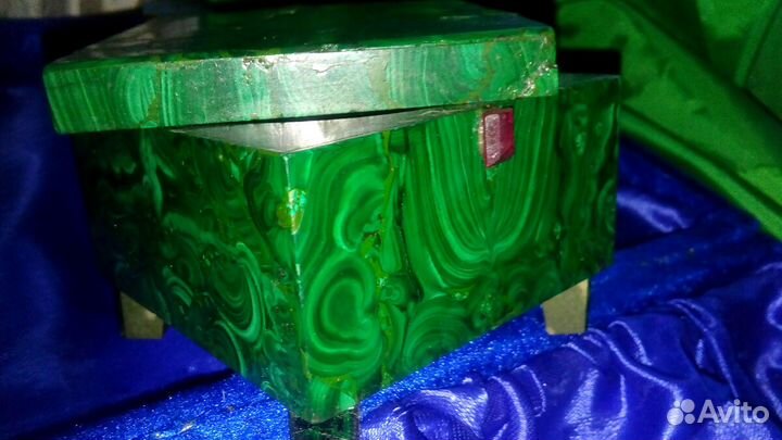 Уральский малахит.шкатулка1900-1935г(оценка издели