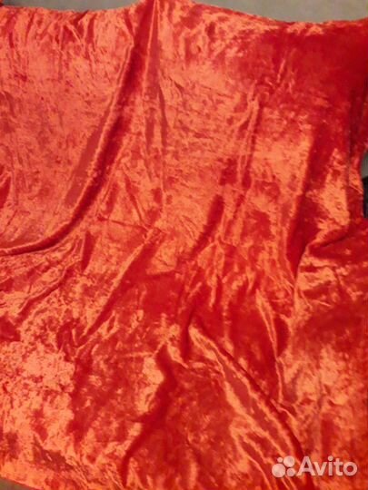 Плюш красный СССР 2,0Х1,45 м