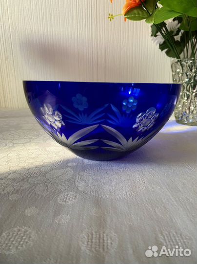 Вазы антикварные, кобальт