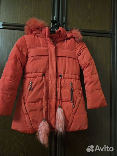 Куртка зимняя для девочки рост 116