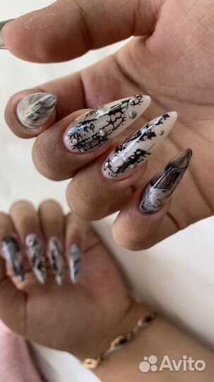 Наращивание ногтей маникюр