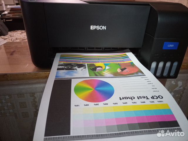 Мфу струйное Epson L3101 с снпч отличное состояние