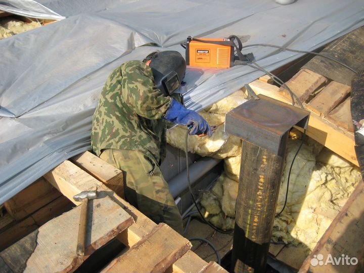 Винтовые сваи, срубы, дома