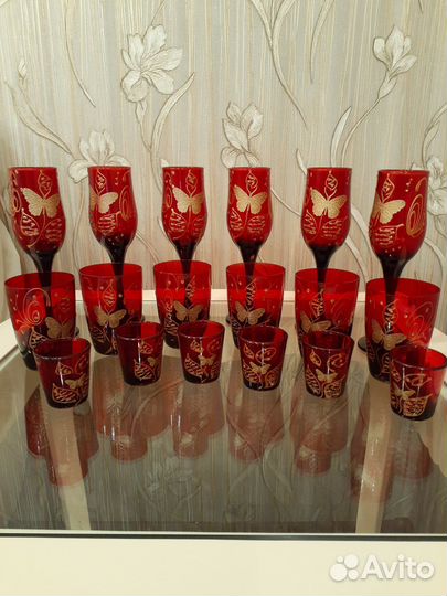 Бокалы и фужеры - набор хрусталь стекло