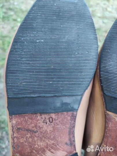 Продам кожаные мужские мокасины 40размер