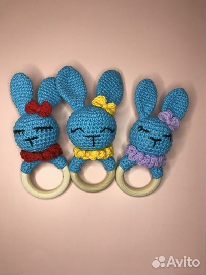 Держатель для соски пустышки грызунка погремушка