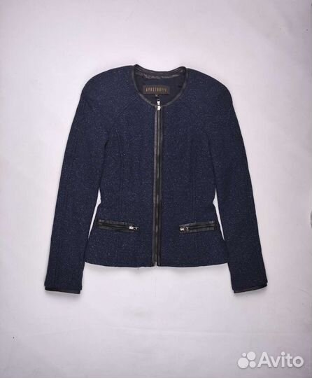 Жакет Apostrophe wool, silk, lamb leather jacket