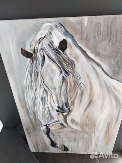 Дизайнерская картина Лошадь маслом