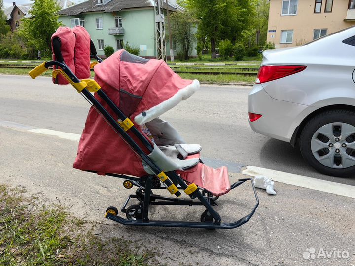 Санки на колесах ника