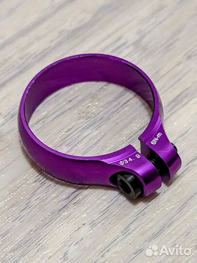 Подседельный хомут 34.9мм / лёгкий / чпу (новый)