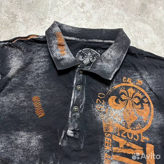 Винтажная футболка Affliction Distressed Оригинал