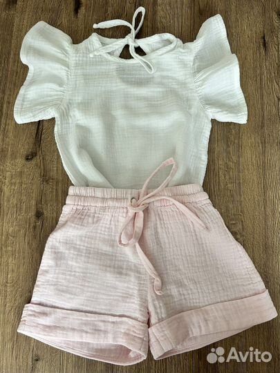 Муслиновый костюм для девочки