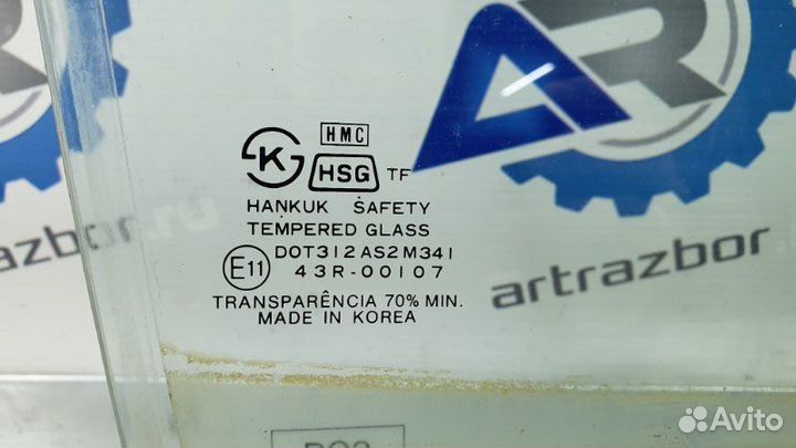 Стекло двери передней правой Hyundai Sonata 4 2.0