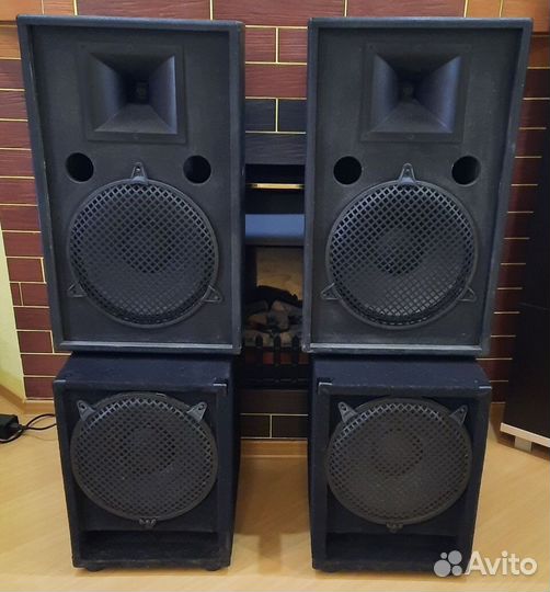 Колонки Сабвуферы Pro 2100W 4ш EF12