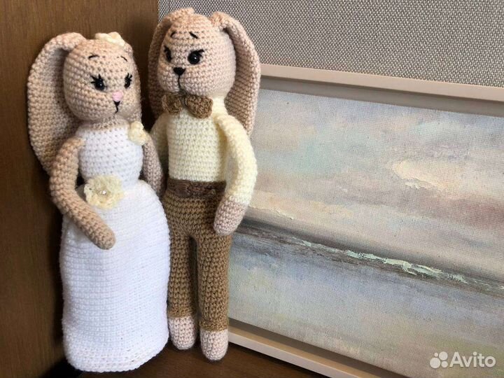 Свадебная пара. Подарочные игрушки ручной работы