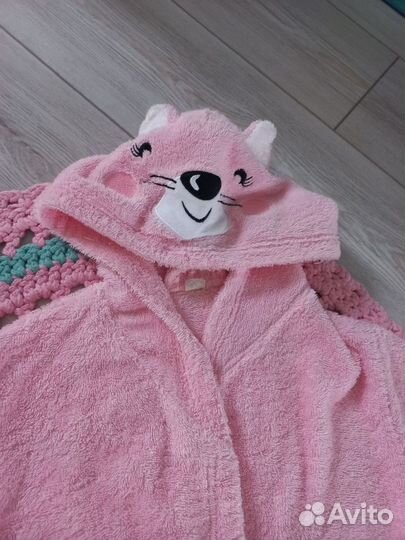 Халат махровый для девочки