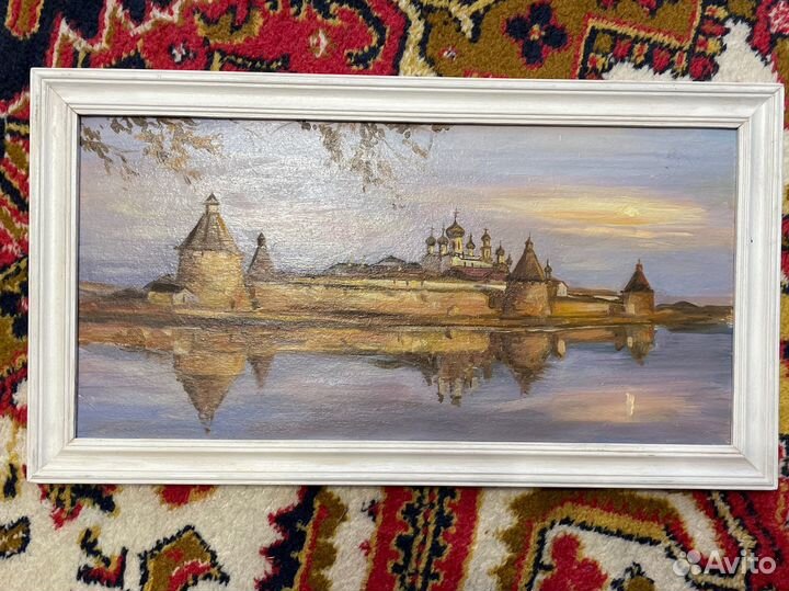 Картина 20*40 масло соловецкий монастырь