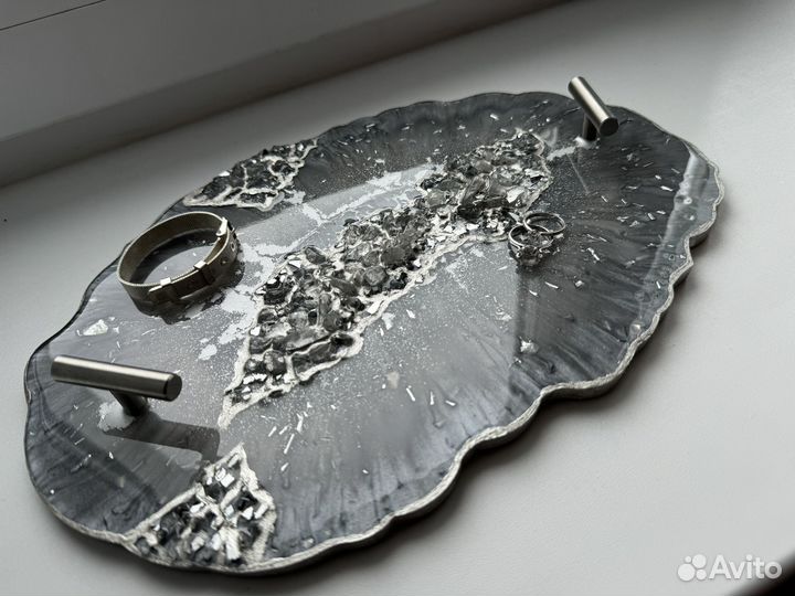 Поднос из эпоксидной смолы