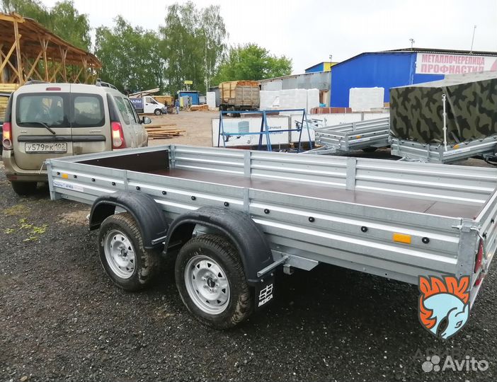 Двухосный прицеп категории В Кузов 3,45*1,51 м
