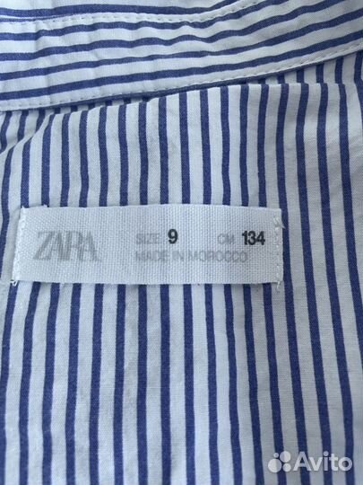 Рубашка для девочки zara рост 134 на 9 лет