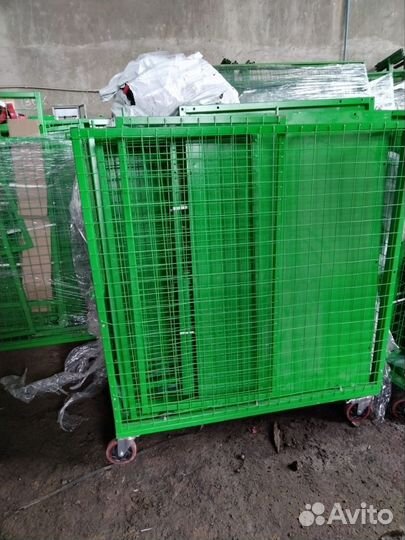 Тележка сетчатая платформенная поворотная