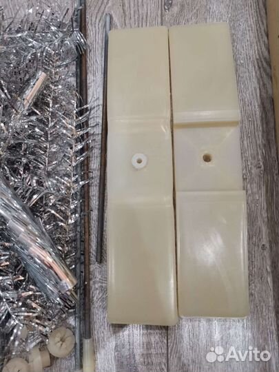 Искусственная серебряная сборная ёлка СССР