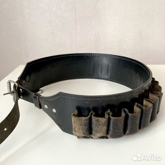 Патронташ пояс кожаный СССР