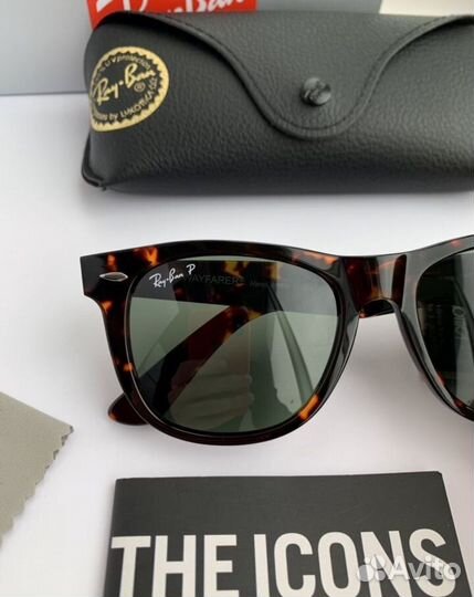 Очки ray ban wayfarer polaroid