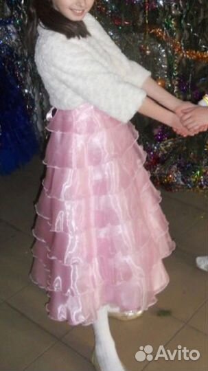 Нарядное платье для девочки + болеро