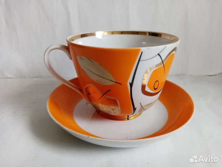 Чашка с блюдцем дулево