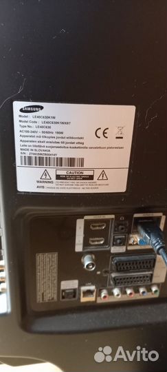 Телевизор samsung б/у диагональ 100 см с пультом