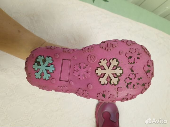 Сапоги зимние для девочки 22 размер