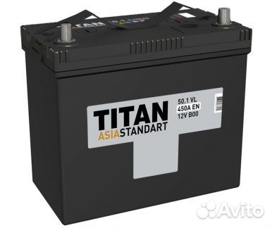 Аккумулятор 50 Ач Titan Asia Standart 430А