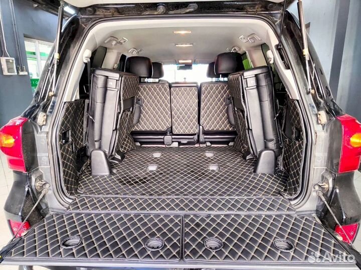 3D коврики из экокожи Land cruiser