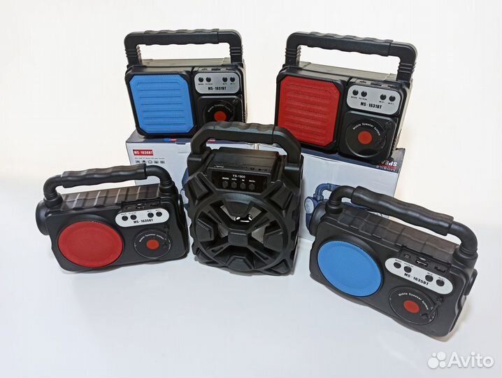 Блютус колонка с ручкой бумбокс USB новая