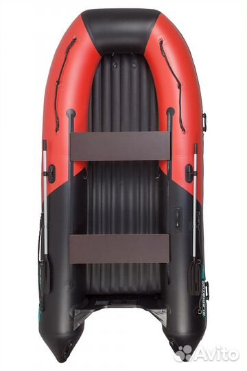 Надувная лодка gladiator E420S черно-красный цвет