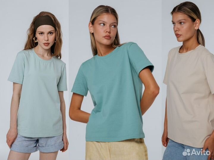 Футболка жен хлопок. Трикотаж оптом