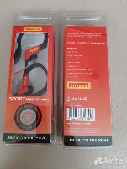 Наушники Pirelli Sport