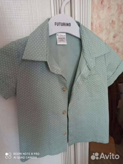 Рубашка для мальчика 86