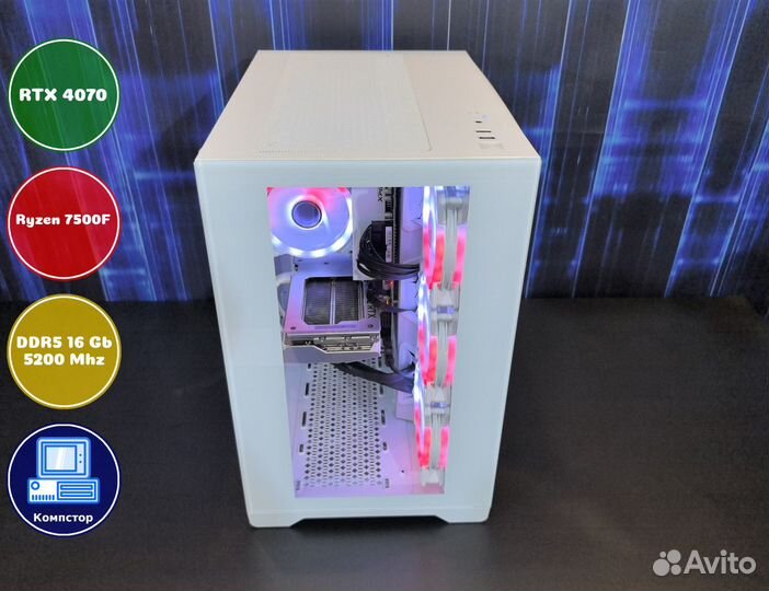 Системный блок AMD7500F-RTX4070-16DDR5-KFI4089-B650