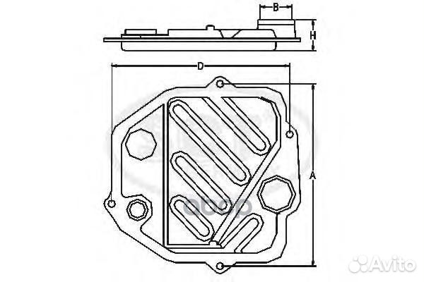 Фильтр АКПП mazda xedos 6/9/mazda 323/626 94
